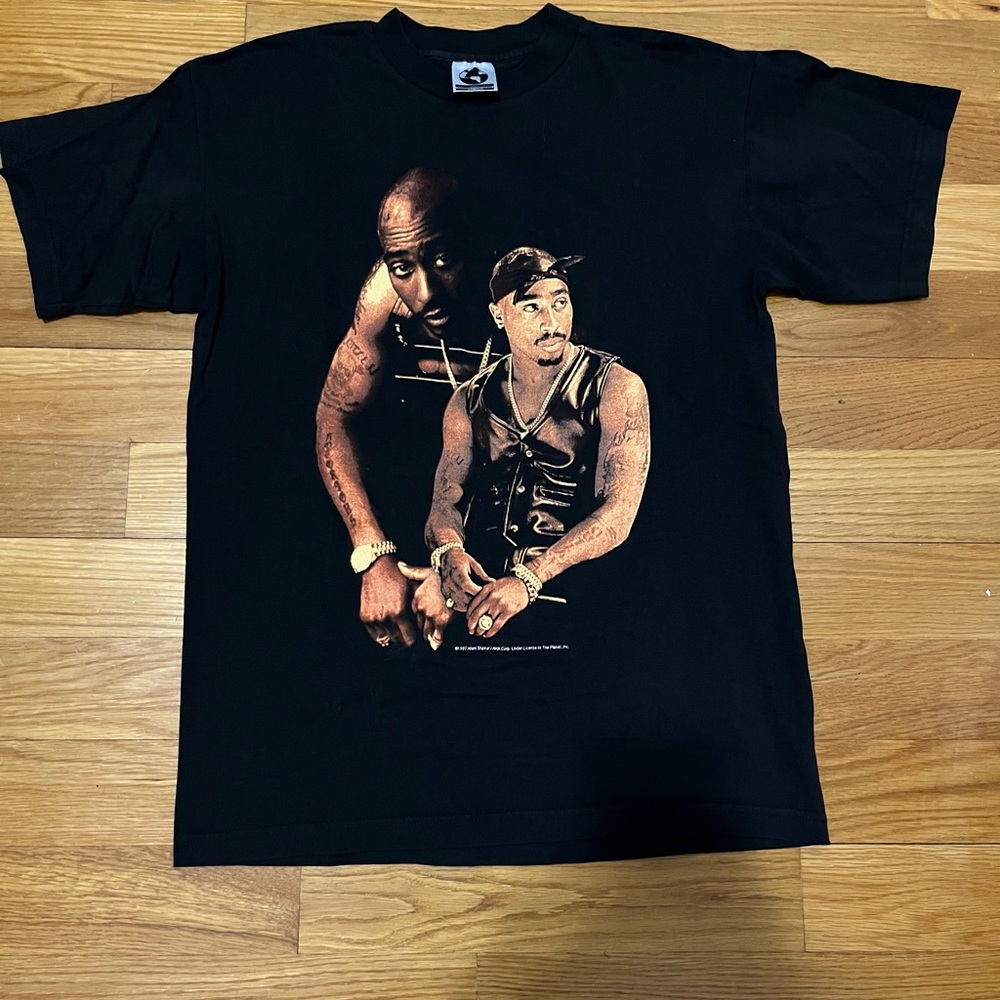 Vintage 90s Tupac Shakur Stop the Violence Rap Tee-Size L
